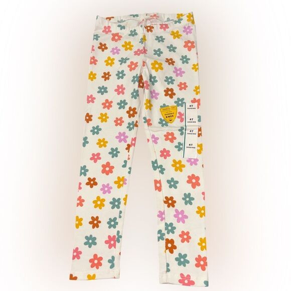 Nwt 4t cat & jack floral leggings - Picture 1 of 2